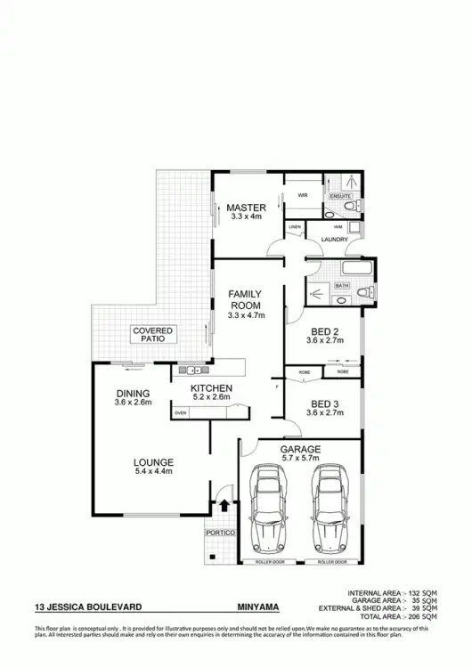 Floorplan of Homely house listing, 13 Jessica Boulevard, Minyama QLD 4575