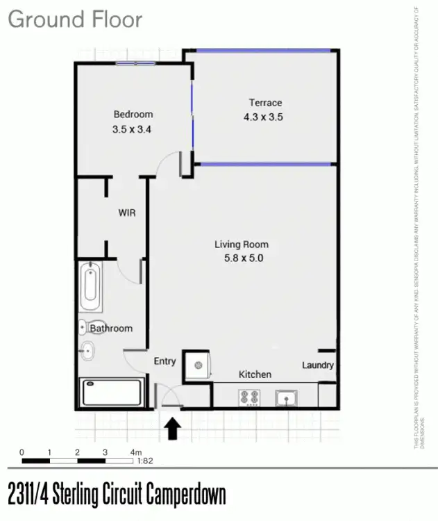 Floorplan of Homely unit listing, 2311/4 Sterling Circuit, Camperdown NSW 2050