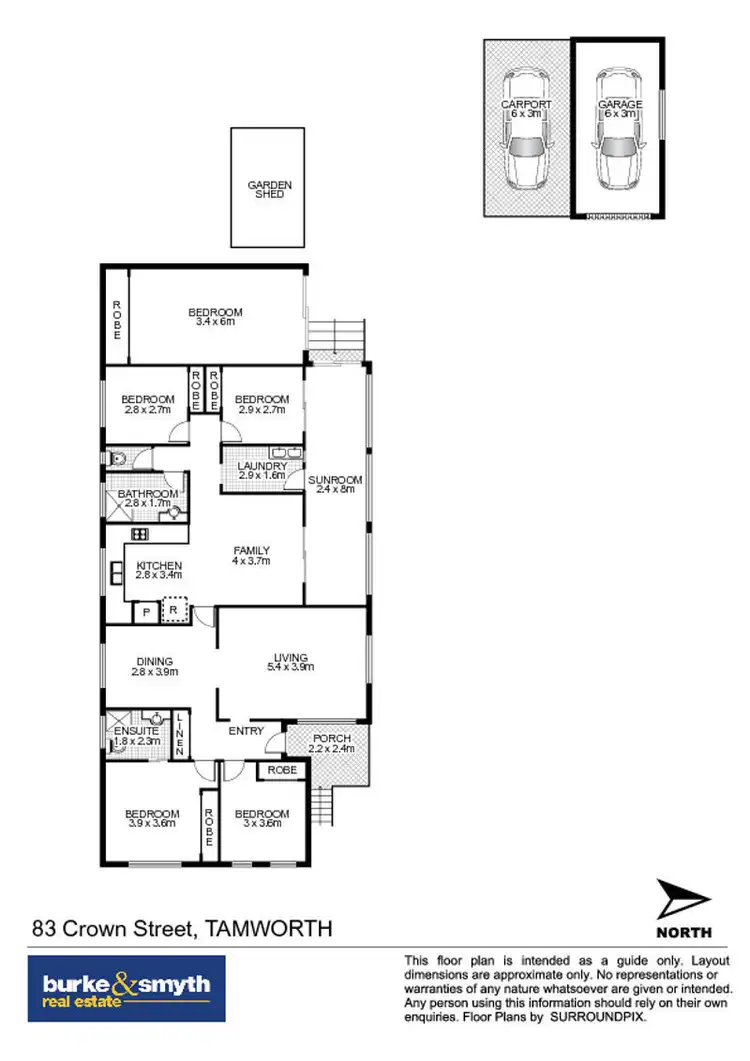 Floorplan of Homely house listing, 83 Crown Street, Tamworth NSW 2340