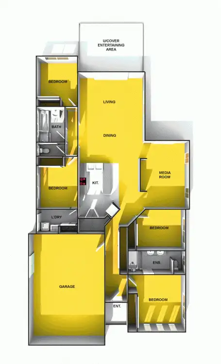 Floorplan of Homely house listing, 39 Chestwood Crescent, Sippy Downs QLD 4556