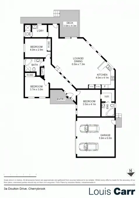 Floorplan of Homely house listing, 3a Doulton Drive, Cherrybrook NSW 2126