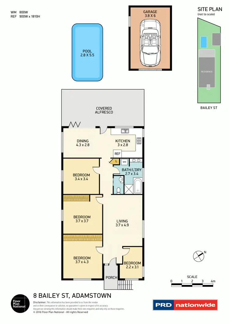 Floorplan of Homely house listing, 8 Bailey Street, Adamstown NSW 2289