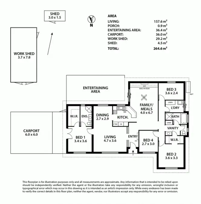 Floorplan of Homely house listing, 4 Stephens Ave, Strathalbyn SA 5255