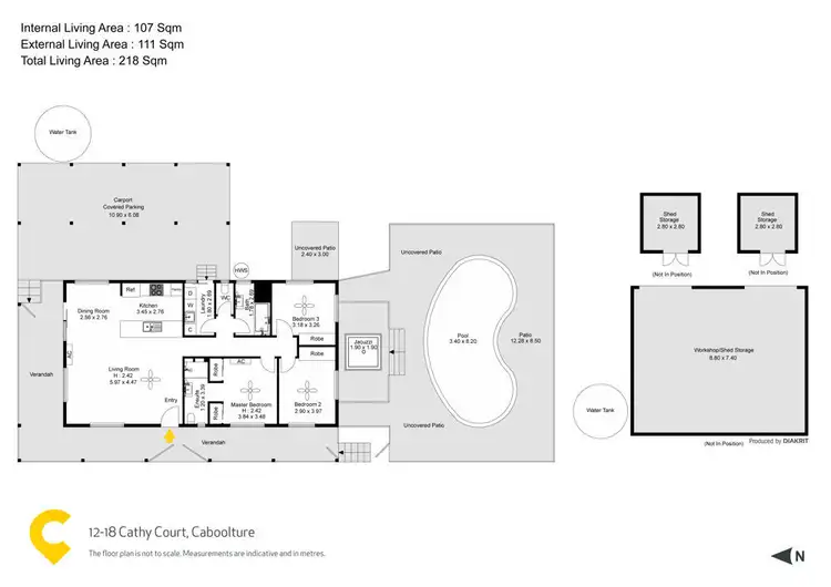 Floorplan of Homely house listing, 12-18 Cathy Court, Caboolture QLD 4510