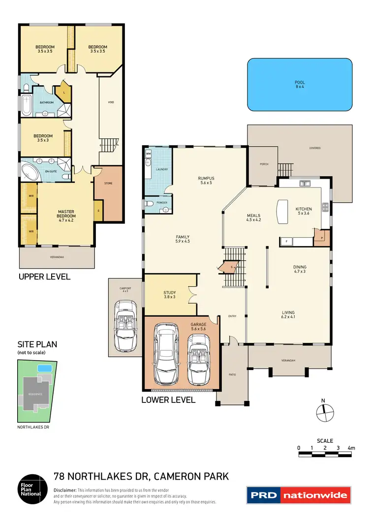 Floorplan of Homely house listing, 78 Northlakes Drive, Cameron Park NSW 2285
