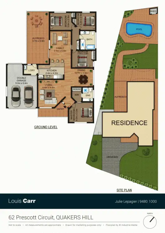 Floorplan of Homely house listing, 62 Prescott Circuit, Quakers Hill NSW 2763