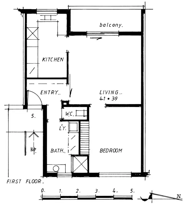Floorplan of Homely apartment listing, 5/789 Park St, Brunswick VIC 3056
