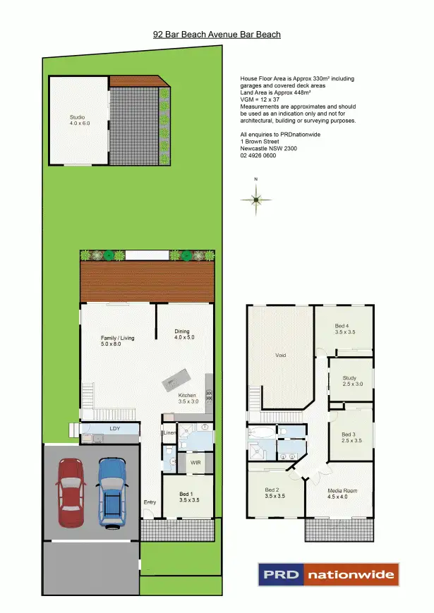Floorplan of Homely house listing, 92 Bar Beach Avenue, Bar Beach NSW 2300