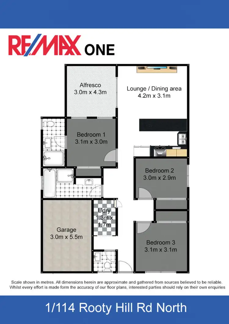 Floorplan of Homely villa listing, 1/114 Rooty Hill Road North, Rooty Hill NSW 2766