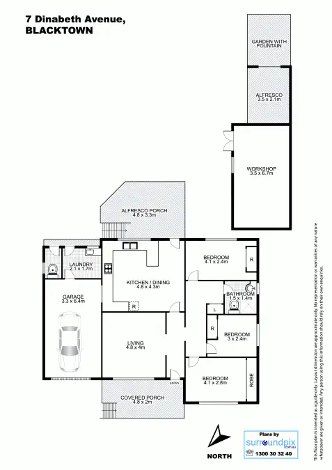 Floorplan of Homely house listing, 7 Dina Beth Avenue, Blacktown NSW 2148