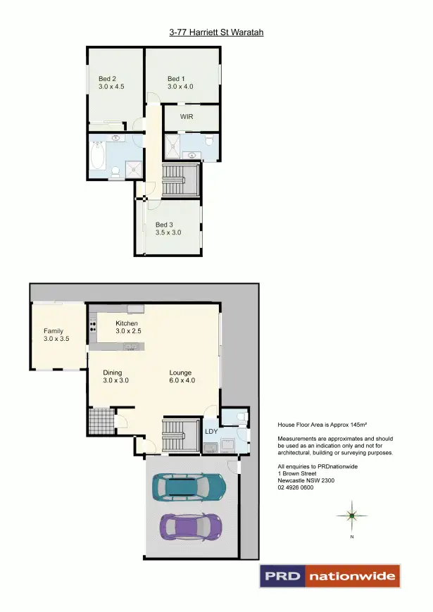 Floorplan of Homely house listing, 3/77 Harriett Street, Waratah NSW 2298