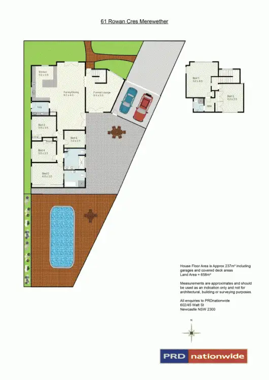 Floorplan of Homely house listing, 61 Rowan Crescent, Merewether NSW 2291