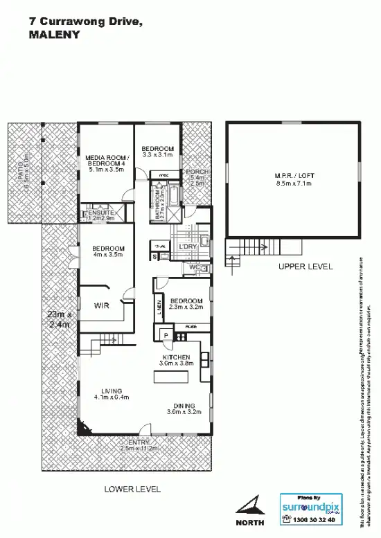 Floorplan of Homely house listing, 7 Currawong Drive, Maleny QLD 4552