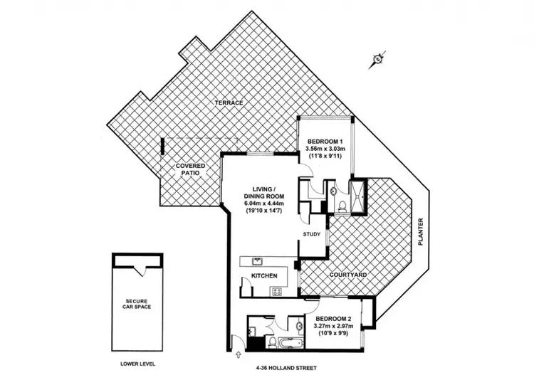 Floorplan of Homely apartment listing, 4/36 Holland Street, Toowong QLD 4066