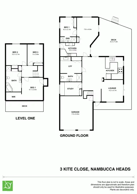 Floorplan of Homely house listing, 3 Kite Close, Nambucca Heads NSW 2448