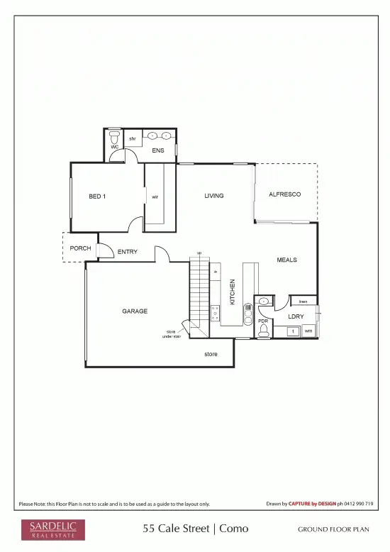 Floorplan of Homely house listing, 57 Cale Street, Como WA 6152