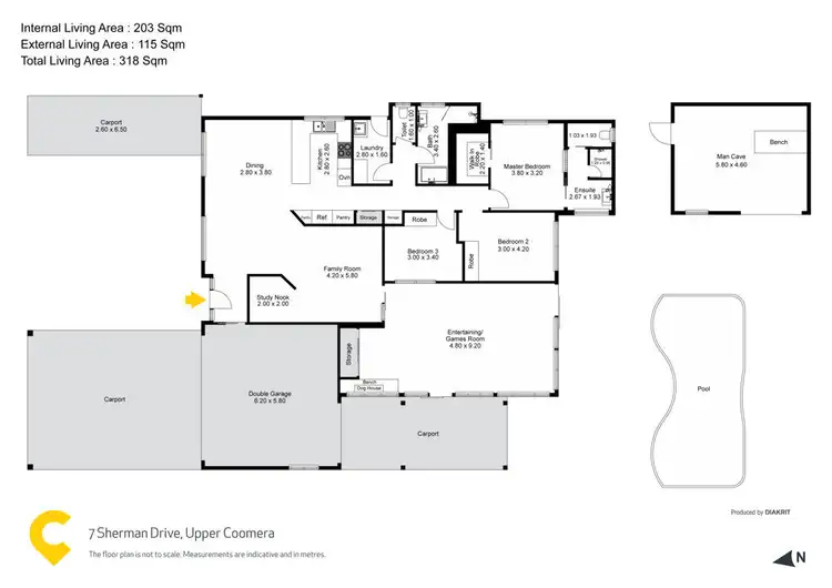 Floorplan of Homely house listing, 7 Sherman Drive, Upper Coomera QLD 4209