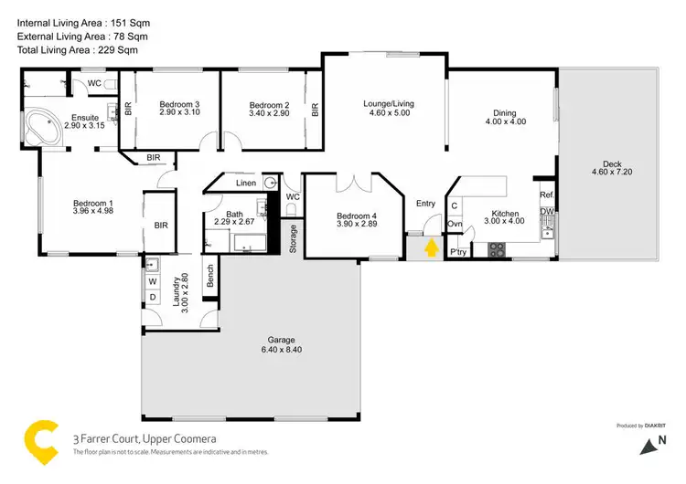Floorplan of Homely house listing, 3 Farrer Court, Upper Coomera QLD 4209