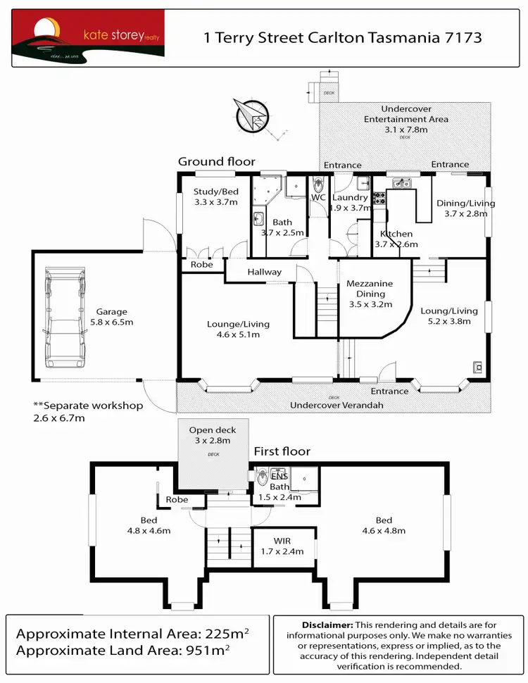 Floorplan of Homely house listing, 1 Terry Street, Carlton TAS 7173