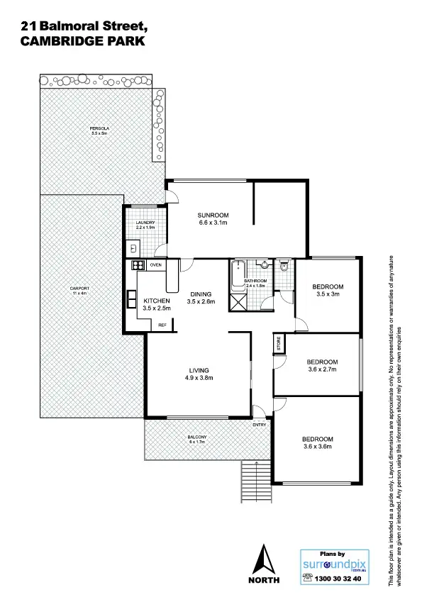 Floorplan of Homely house listing, 21 Balmoral Drive, Cambridge Park NSW 2747