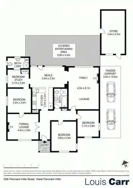 Floorplan of Homely house listing, 526 Pennant Hills Road, West Pennant Hills NSW 2125