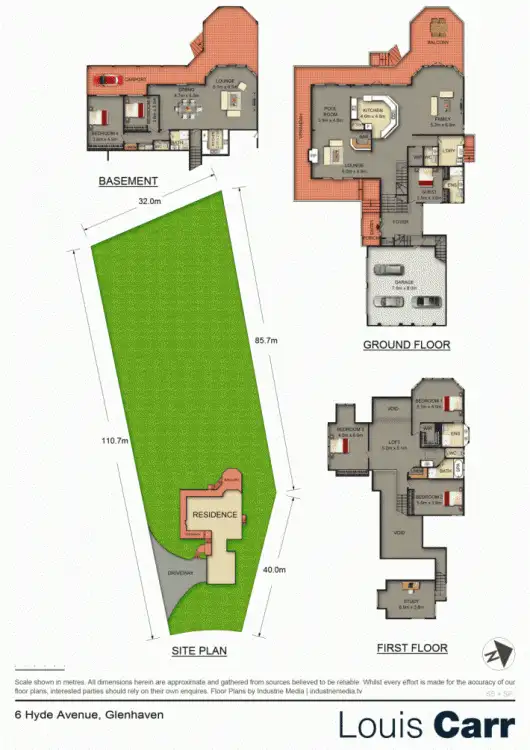 Floorplan of Homely house listing, 6 Hyde Avenue, Glenhaven NSW 2156