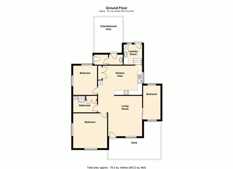 Floorplan of Homely house listing, 442 Beaconsfield Terrace, Brighton QLD 4017