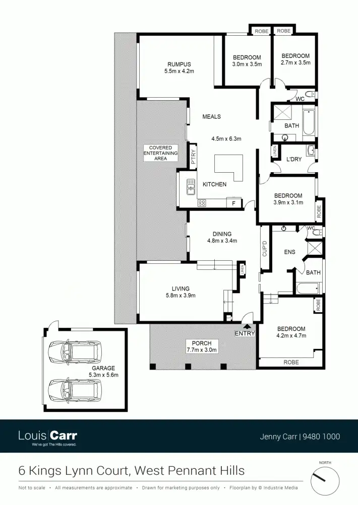 Floorplan of Homely house listing, 6 Kings Lynn Court, West Pennant Hills NSW 2125