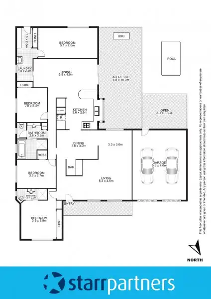 Floorplan of Homely house listing, 4 Whipbird Place, Erskine Park NSW 2759