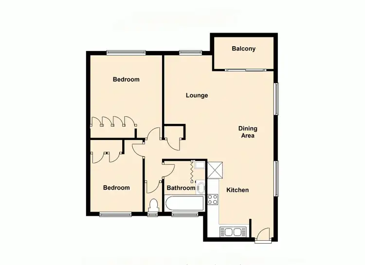 Floorplan of Homely unit listing, 6/414 Oxley Avenue, Redcliffe QLD 4020