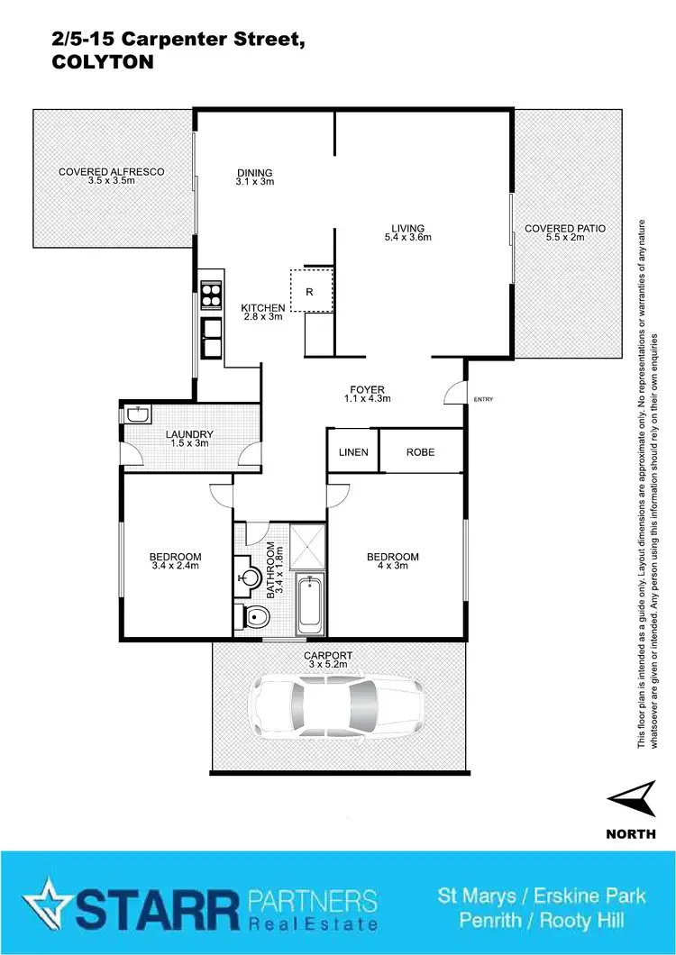 Floorplan of Homely villa listing, 2/5-15 Carpenter Street, Colyton NSW 2760