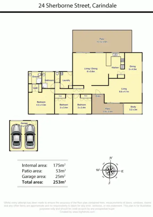 Floorplan of Homely house listing, 24 Sherborne Street, Carindale QLD 4152
