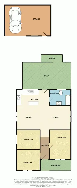 Floorplan of Homely house listing, 87 Fawcett Street, Mayfield NSW 2304