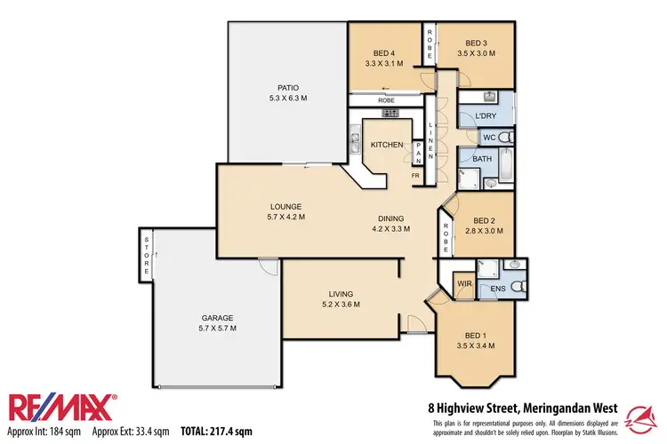 Floorplan of Homely house listing, 8 Highview Street, Meringandan West QLD 4352