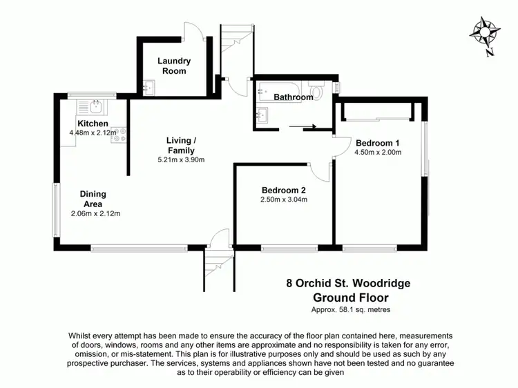 Floorplan of Homely house listing, 8 Orchid Street, Woodridge QLD 4114
