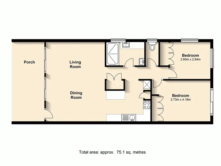 Floorplan of Homely house listing, 1/23 Silva Street, Ascot QLD 4007