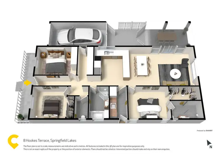 Floorplan of Homely house listing, 8 Hookes Terrace, Springfield Lakes QLD 4300