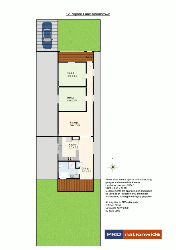 Floorplan of Homely house listing, 12 Popran Lane, Adamstown NSW 2289