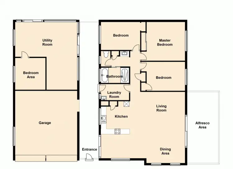Floorplan of Homely house listing, 1 Balonne Street, Runcorn QLD 4113