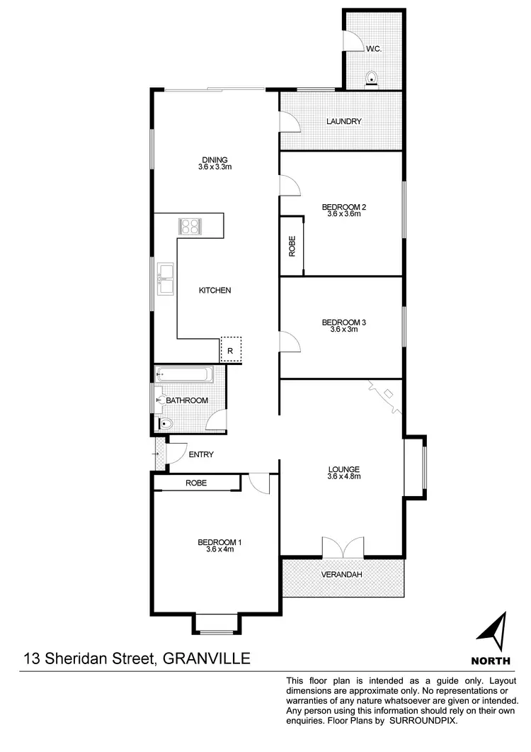 Floorplan of Homely house listing, 13 Sheridan St, Granville NSW 2142
