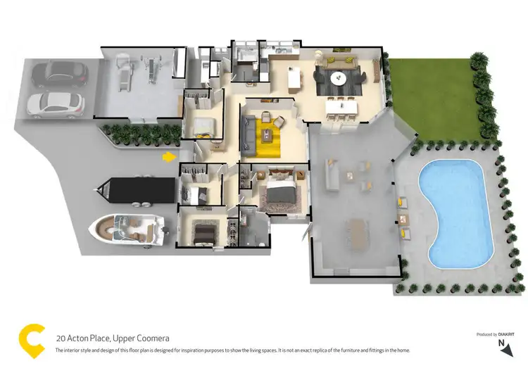 Floorplan of Homely house listing, 20 Acton Place, Upper Coomera QLD 4209