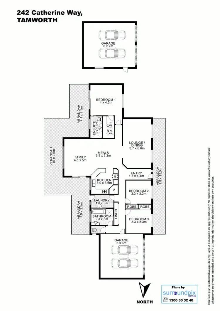 Floorplan of Homely house listing, 242 Catherine Way, Tamworth NSW 2340