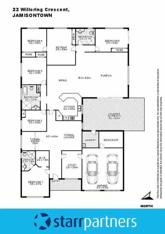 Floorplan of Homely house listing, 22 Willoring Crescent, Jamisontown NSW 2750