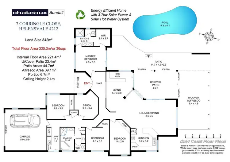 Floorplan of Homely house listing, 7 Corringle Close, Helensvale QLD 4212