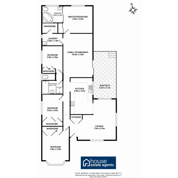 Floorplan of Homely house listing, 43 Champagne Crescent, Wilsonton Heights QLD 4350