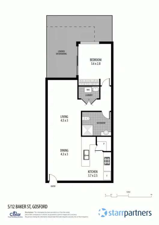Floorplan of Homely unit listing, 5/12 Baker Street, Gosford NSW 2250
