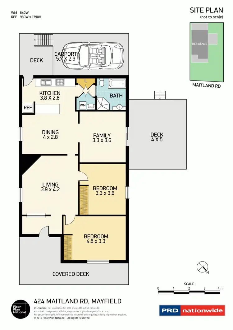 Floorplan of Homely house listing, 424 Maitland Road, Mayfield NSW 2304