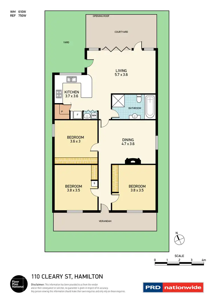Floorplan of Homely house listing, 110 Cleary Street, Hamilton NSW 2303