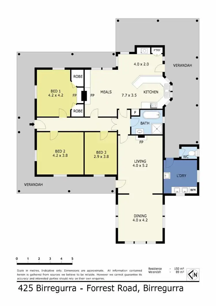 Floorplan of Homely rural property listing, 425 Birregurra-Forrest Road, Birregurra VIC 3242