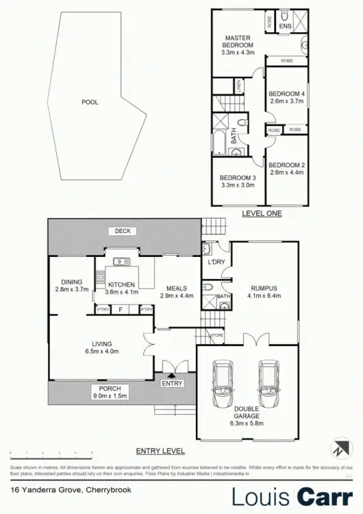 Floorplan of Homely house listing, 16 Yanderra Grove, Cherrybrook NSW 2126